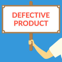 defective product sign