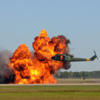 Fire-caused-by-helicopter-accident Fire-caused-by-helicopter-accident