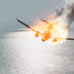 Plane on fire