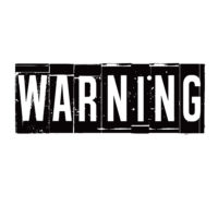 Black warning Black warning